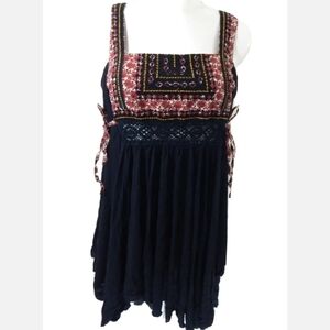 Free People Asymmetrical Hem Side Tie Tunic